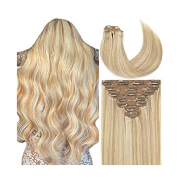 Hair | 16inches Clip In Human Hair Extensions P126a St | Poshmark